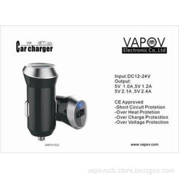 1.0 A CE FCC Single USB Car Charger  For Sony  / Nintendo G